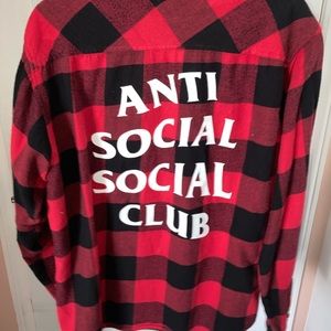 Anti Social Social Club PlaidFlannel Shirt